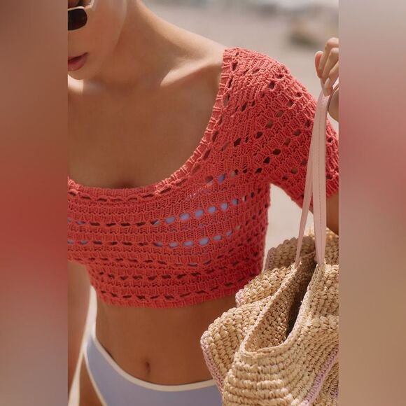 L*Space Sweetest Thing Crochet Top NWT - Picture 5 of 10